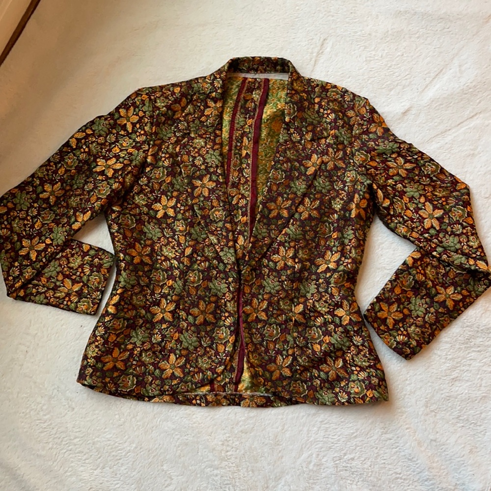 Floral blazer , fancy blazer , party blazer , Party jacket